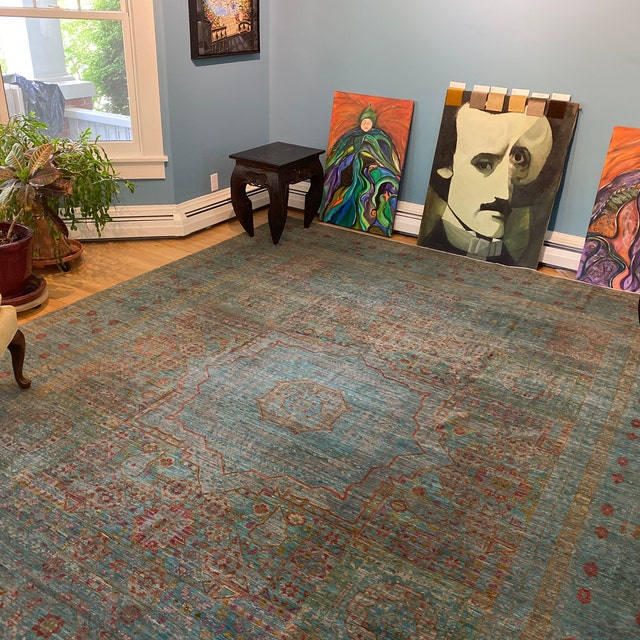 Geometric 3x10 Ft Hand Knotted Runner Rug - Mamluk Runner Rug - Tribal Hallway Runner Rug - Entryway Runner Rug - Home Decor Rugs-San Francisco Rugs--San Francisco Rugs