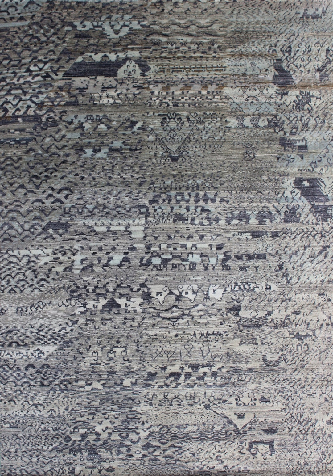 9X12 ABSTRACT MODERN DESIGN HAND KNOTTED RUG-San Francisco Rugs--San Francisco Rugs