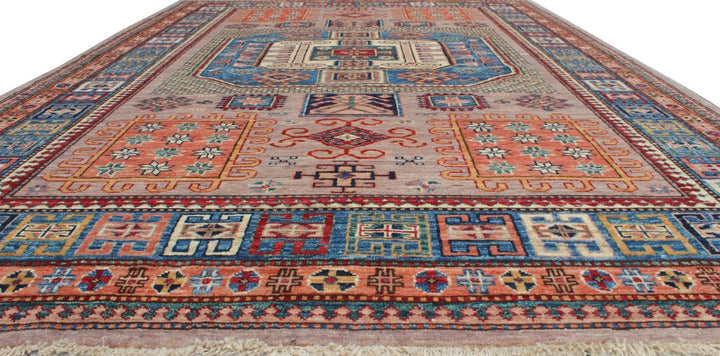 Tribal 6x8 Ft Hand Knotted Afghan Rug - Medallion Rug - Soft Plush Wool Rug - 6x8 Bedroom Rug - Living Room Rug - Office Rug - Home Decor-San Francisco Rugs--San Francisco Rugs