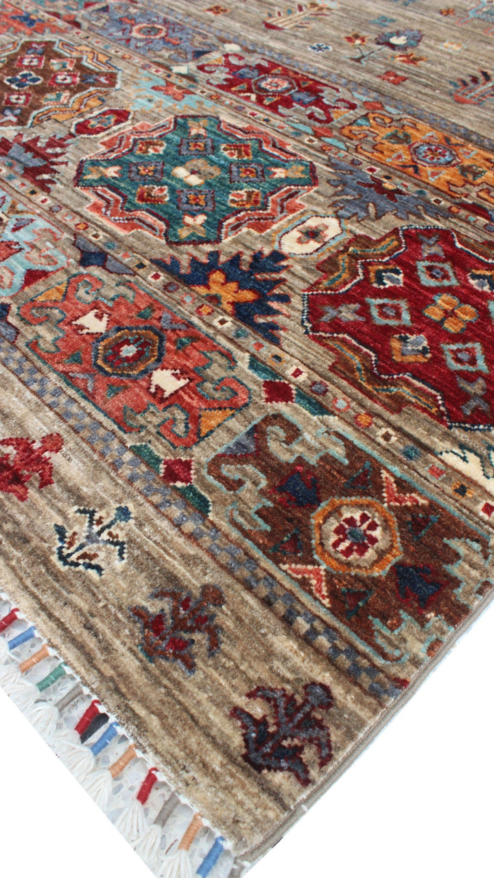 Khoy Nomad 5'9x8'4 Ft Hand Knotted Rug - Tribal Area Rug - Natural Dye Wool Rug - 6x8 Bedroom Rug - Living Room Rug - Small Office Rug-San Francisco Rugs--San Francisco Rugs