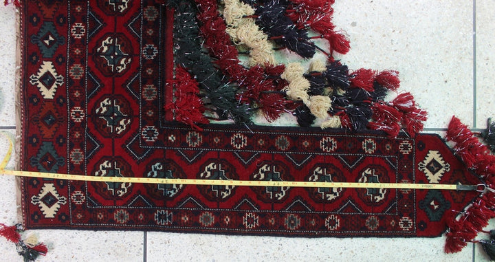 Vintage Wall Hanging Rug - 4.2x4.6 ft Handmade Rug - Hand knotted Wool, Wall Decoration Rug - Hanging Rug For Entry Door-San Francisco Rugs--San Francisco Rugs