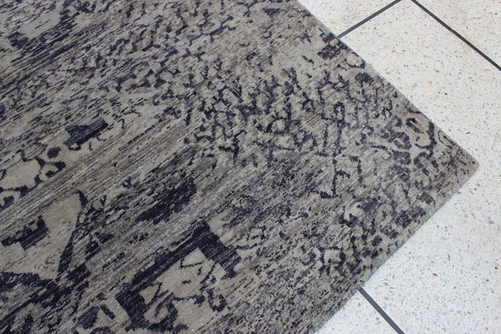 9X12 ABSTRACT MODERN DESIGN HAND KNOTTED RUG-San Francisco Rugs--San Francisco Rugs