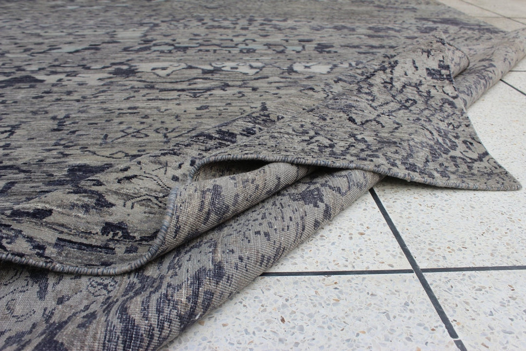 9X12 ABSTRACT MODERN DESIGN HAND KNOTTED RUG-San Francisco Rugs--San Francisco Rugs