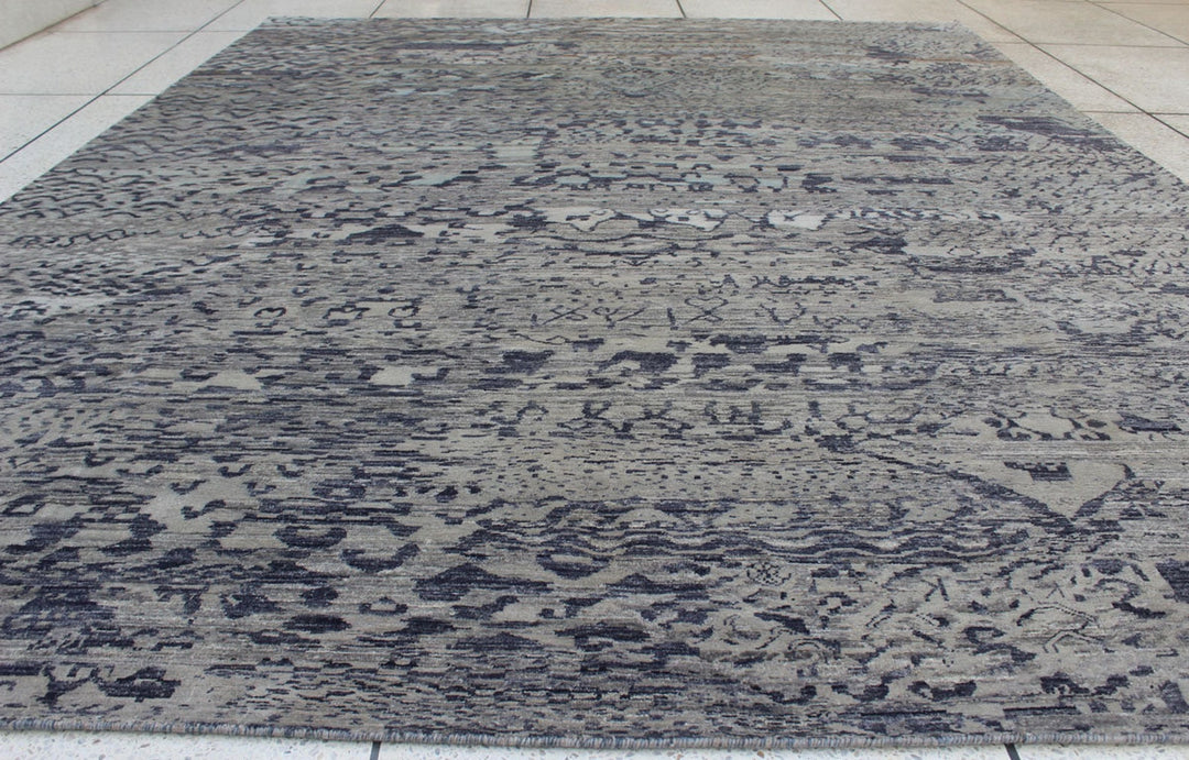 9X12 ABSTRACT MODERN DESIGN HAND KNOTTED RUG-San Francisco Rugs--San Francisco Rugs