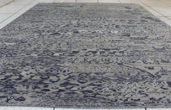 9X12 ABSTRACT MODERN DESIGN HAND KNOTTED RUG-San Francisco Rugs--San Francisco Rugs
