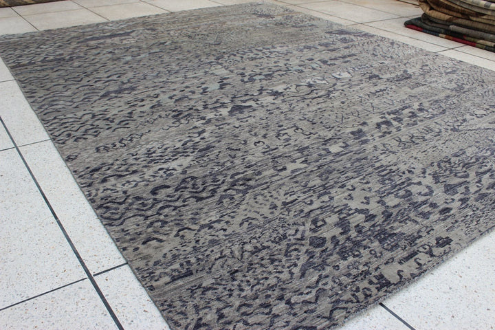9X12 ABSTRACT MODERN DESIGN HAND KNOTTED RUG-San Francisco Rugs--San Francisco Rugs