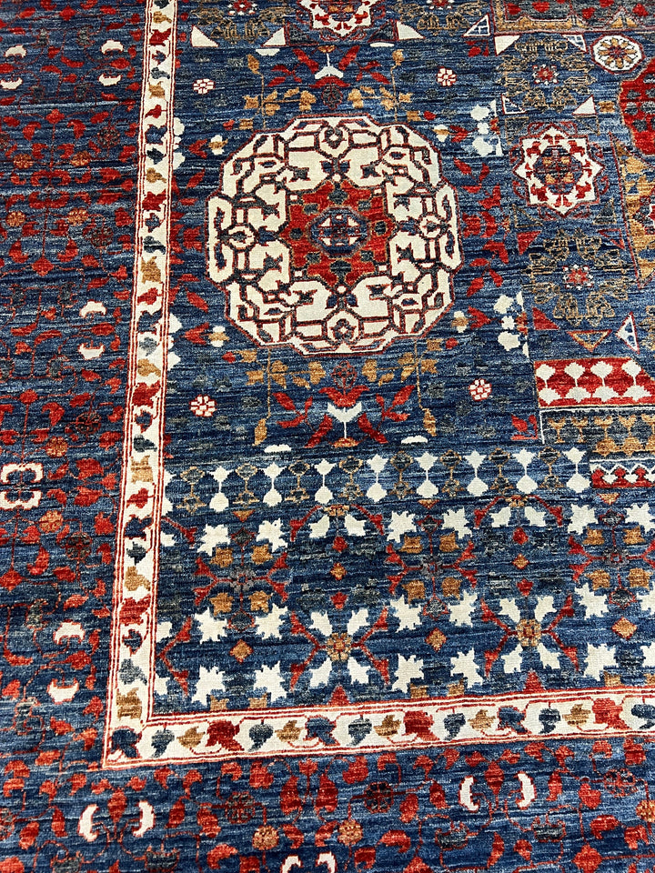 9X12 WOOL & SILK MULTICOLOR MAMLUK HAND KNOTTED RUG-San Francisco Rugs--San Francisco Rugs