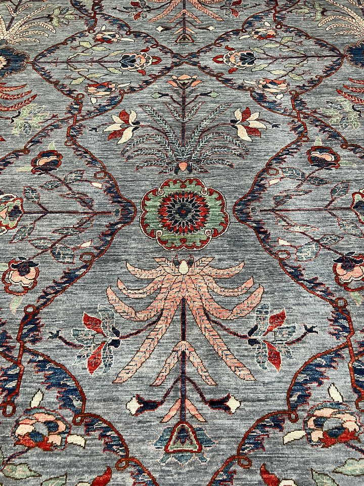 10x14 GREY MOGUL DEISGN HAND KNOTTED RUG-San Francisco Rugs--San Francisco Rugs