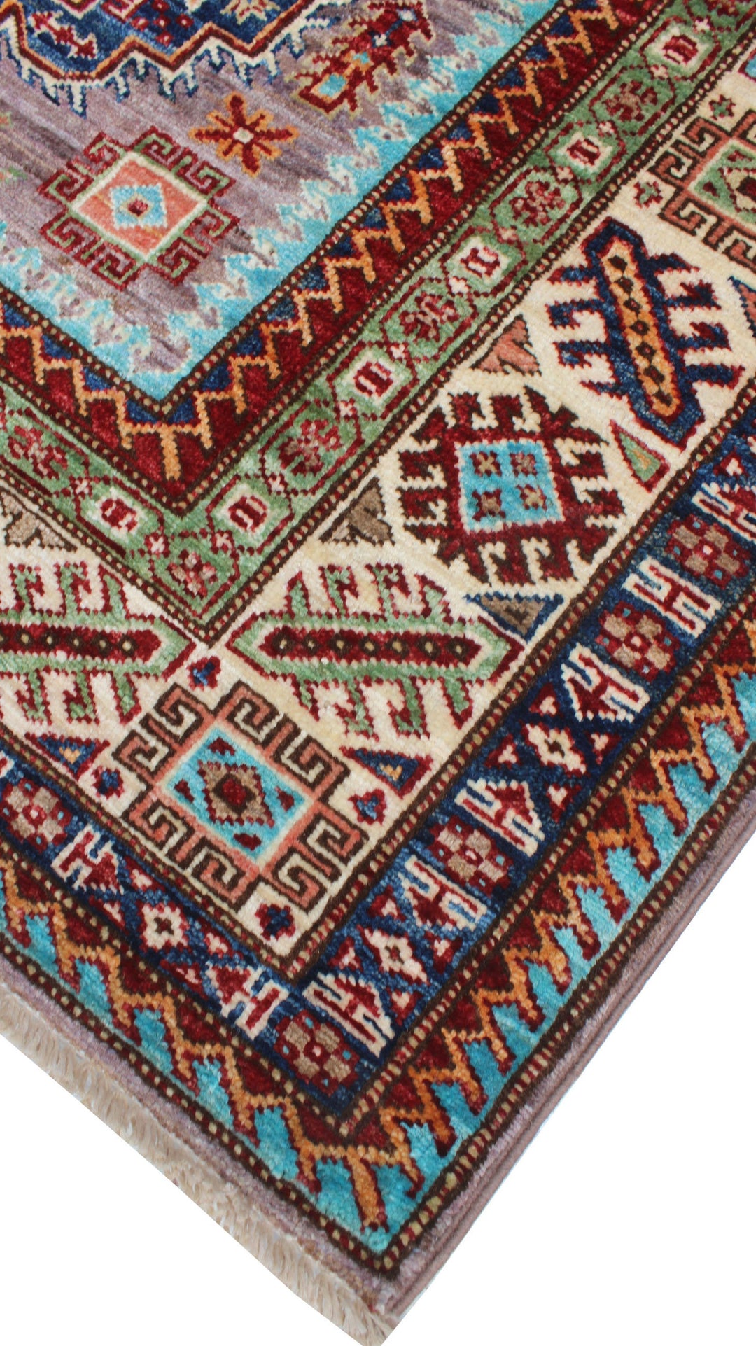 Tribal 4x6 Ft Hand Knotted Rug - Nomadic Shirvan Rug - Soft Plush Wool Rug - Entryway Rug - Small Office, Living Room, Rug - Home Decor Rugs-San Francisco Rugs--San Francisco Rugs
