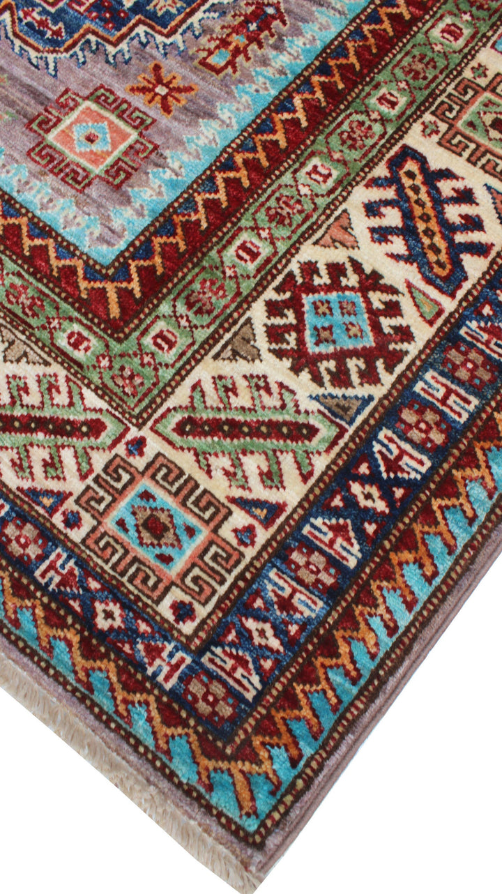 Tribal 4x6 Ft Hand Knotted Rug - Nomadic Shirvan Rug - Soft Plush Wool Rug - Entryway Rug - Small Office, Living Room, Rug - Home Decor Rugs-San Francisco Rugs--San Francisco Rugs