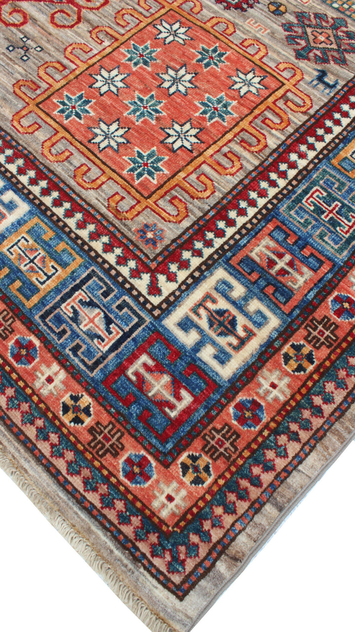 Gray 6x9 Ft Hand Knotted Tribal Rug - Plush, Soft Wool Rug - Medallion Design Rug - Small Bedroom Rug - Living Room Rug - Dining Room Rug-San Francisco Rugs--San Francisco Rugs