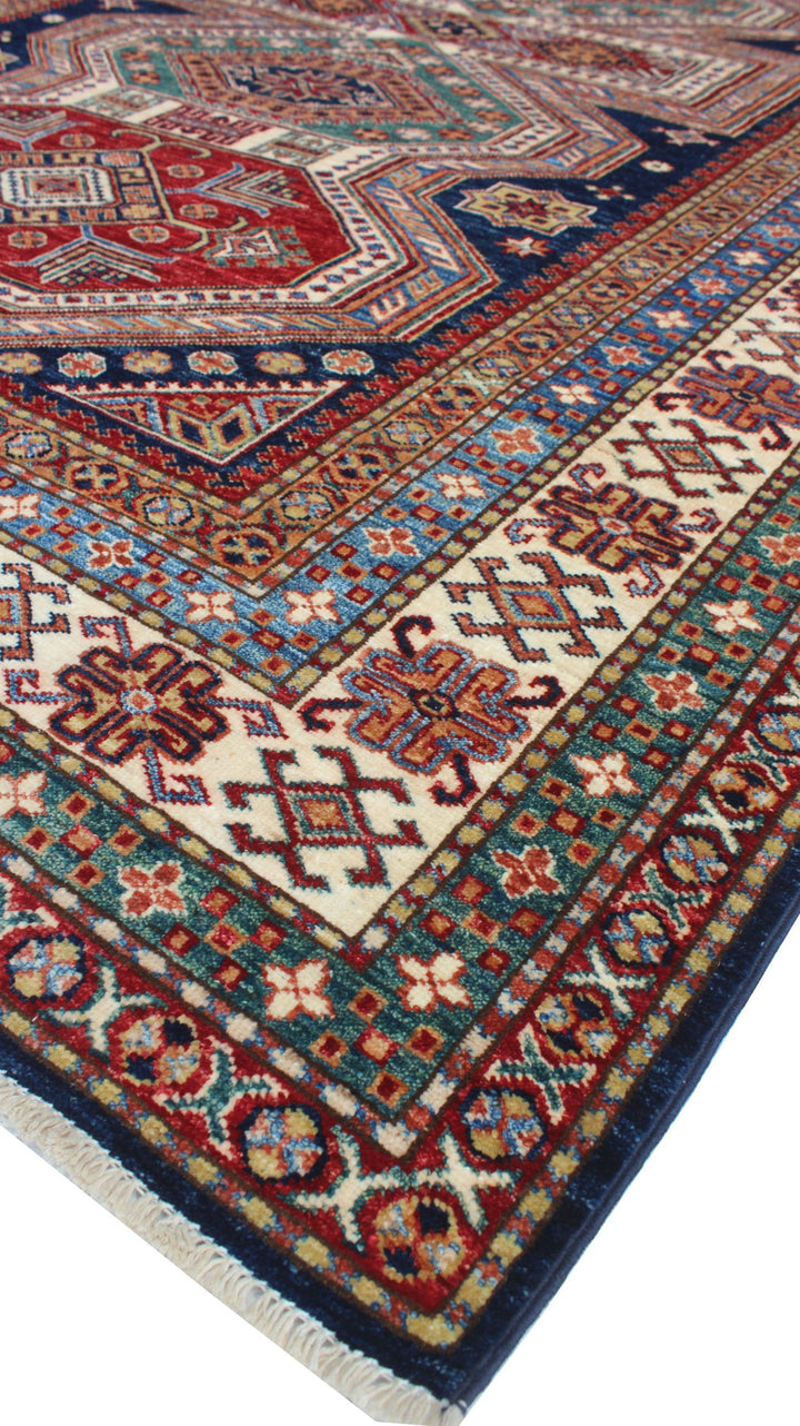 Tribal 6x8 Ft Hand Knotted Wool Rug - Afghan Area Rug - Geometric Design Rug - Living Room Rug - Dining Room Rug - Office Rug - Bedroom Rug-San Francisco Rugs--San Francisco Rugs