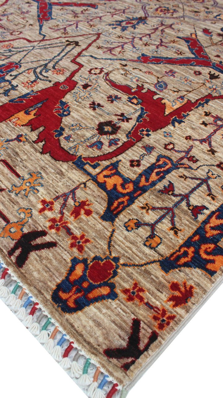 Natural Gray 6x8 Ft Hand Knotted Bidjar Rug - Transitional Area Rug - Afghan Wool Rugs - 6x8 Living Room Rug - Dining Room Rug - Home Decor-San Francisco Rugs--San Francisco Rugs