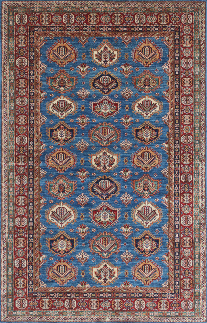 Tribal 6x9 Ft Hand Knotted Tribal Rug - Nomadic Shirvan Rug - Soft Wool Rug - Area Rug For Bedroom, Office, Living Room - Home Decor Rugs-San Francisco Rugs--San Francisco Rugs