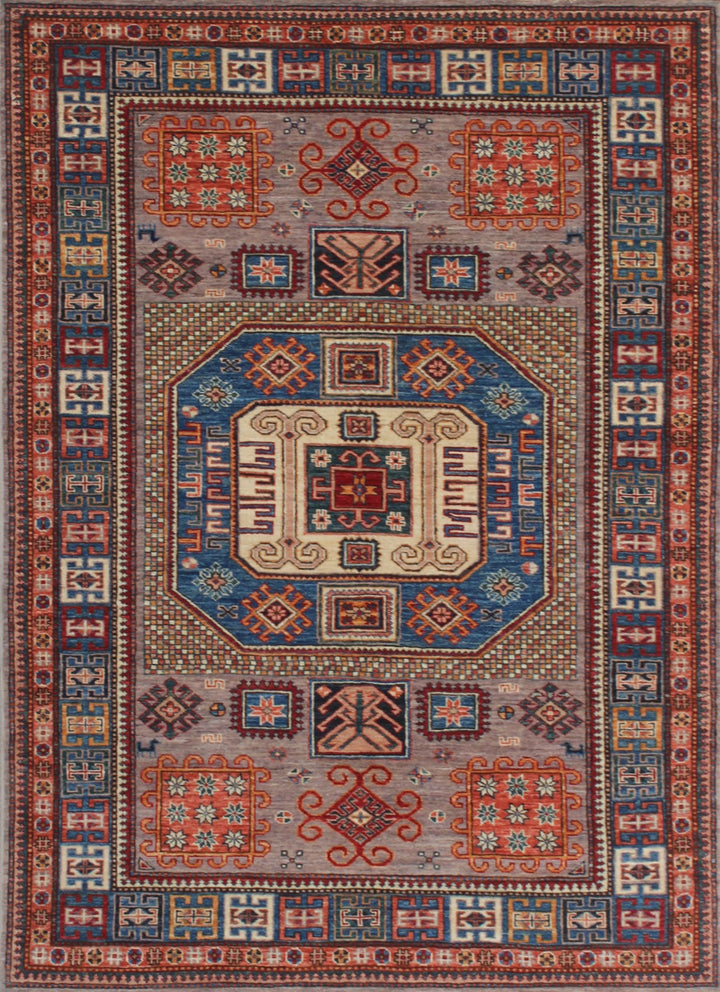 Tribal 5x7 Ft Hand Knotted Wool Rug - Fine Quality, Afghan Rugs - Plush Soft, Wool Rug - 5x7 Bedroom Rug - Office Rug - Living Room Rug-San Francisco Rugs--San Francisco Rugs