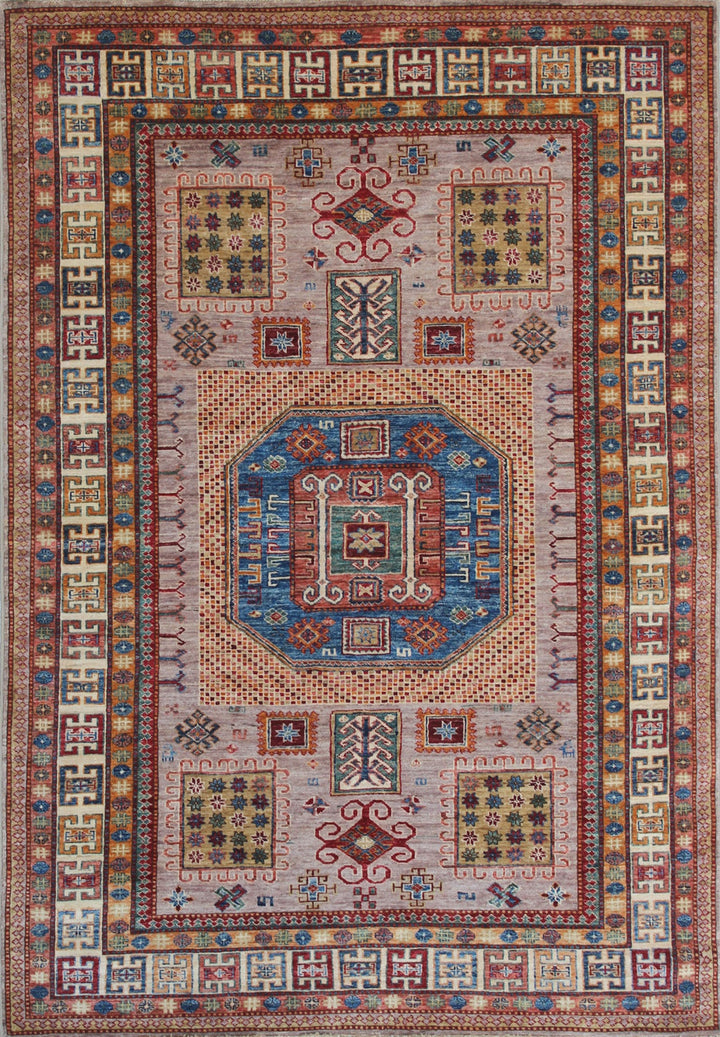 Tribal 5'6x7'10 Ft Hand Knotted Shirvan Rug - Oriental Afghan Rugs - Soft, plush Wool Rug - 6x8 Bedroom Rug - Living Room Rug - Office Rugs-San Francisco Rugs--San Francisco Rugs
