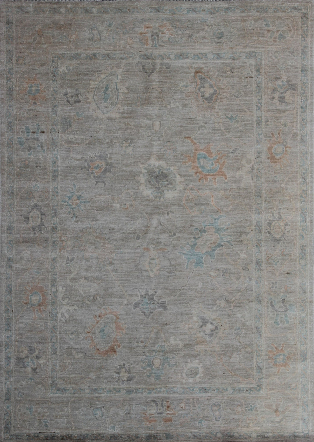 Vintage 5x7 Ft Hand Knotted Rug - Turkish Oushak Rug - Plush Wool Rug - Hand Woven Oriental Rug - Light Color Bedroom Rug - 5x7 Office Rug-San Francisco Rugs--San Francisco Rugs