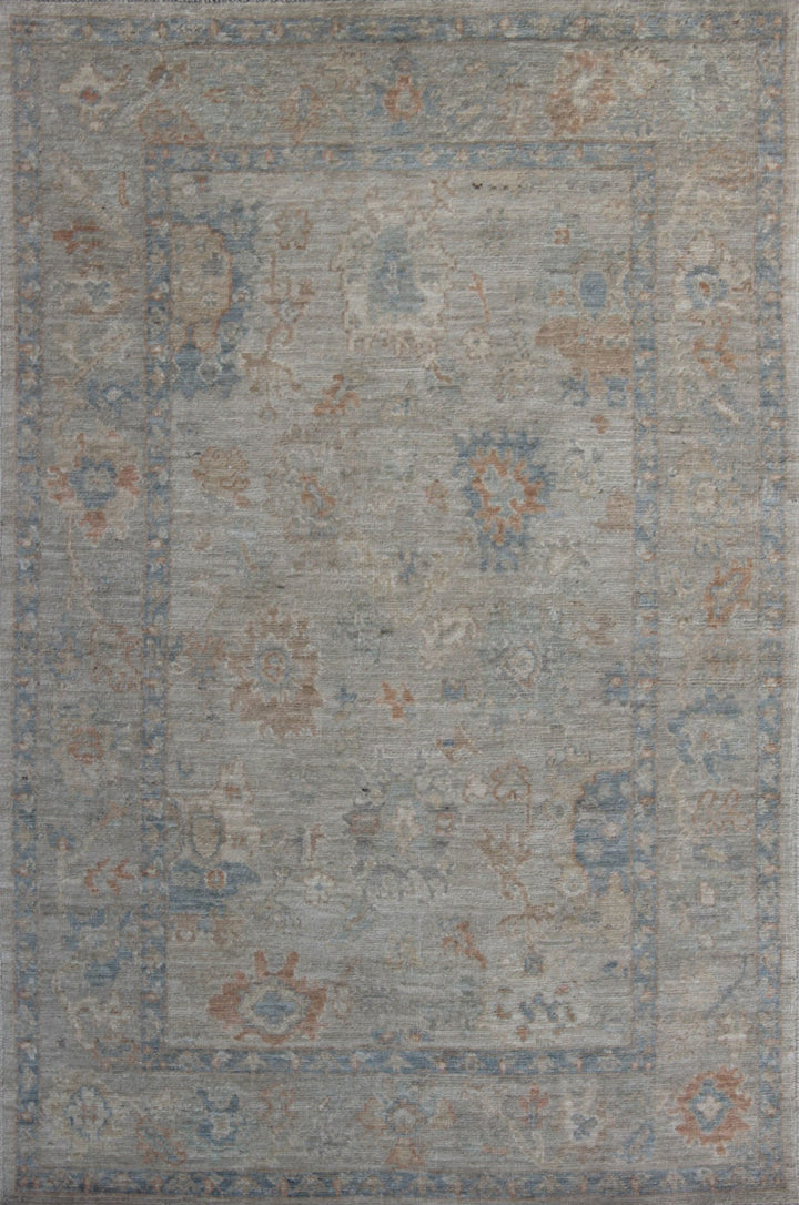 Vintage 4x6 Ft Hand Knotted Wool Rug - Muted Color, Turkish Oushak Rug - Tribal Area Rug - Entryway Rug - Small Kitchen Rug - Office Rug-San Francisco Rugs--San Francisco Rugs