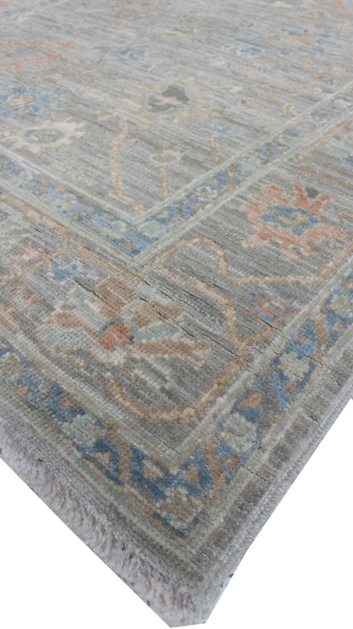 Gray 4x6 Ft Hand Knotted Vintage Rug - Turkish Oushak Rug - Soft, Plush Wool Rug - Tribal Area Rug - 4x6 Entryway Rug - Small Office Rug-San Francisco Rugs--San Francisco Rugs