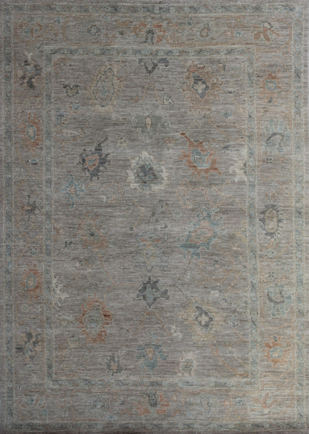 Vintage 5x7 Ft Oriental Wool Rug - Turkish Oushak Rug - Hand Knotted Area Rug - 5x7 Living Room Rug - Small Bedroom Rug - Family Room Rug-San Francisco Rugs--San Francisco Rugs