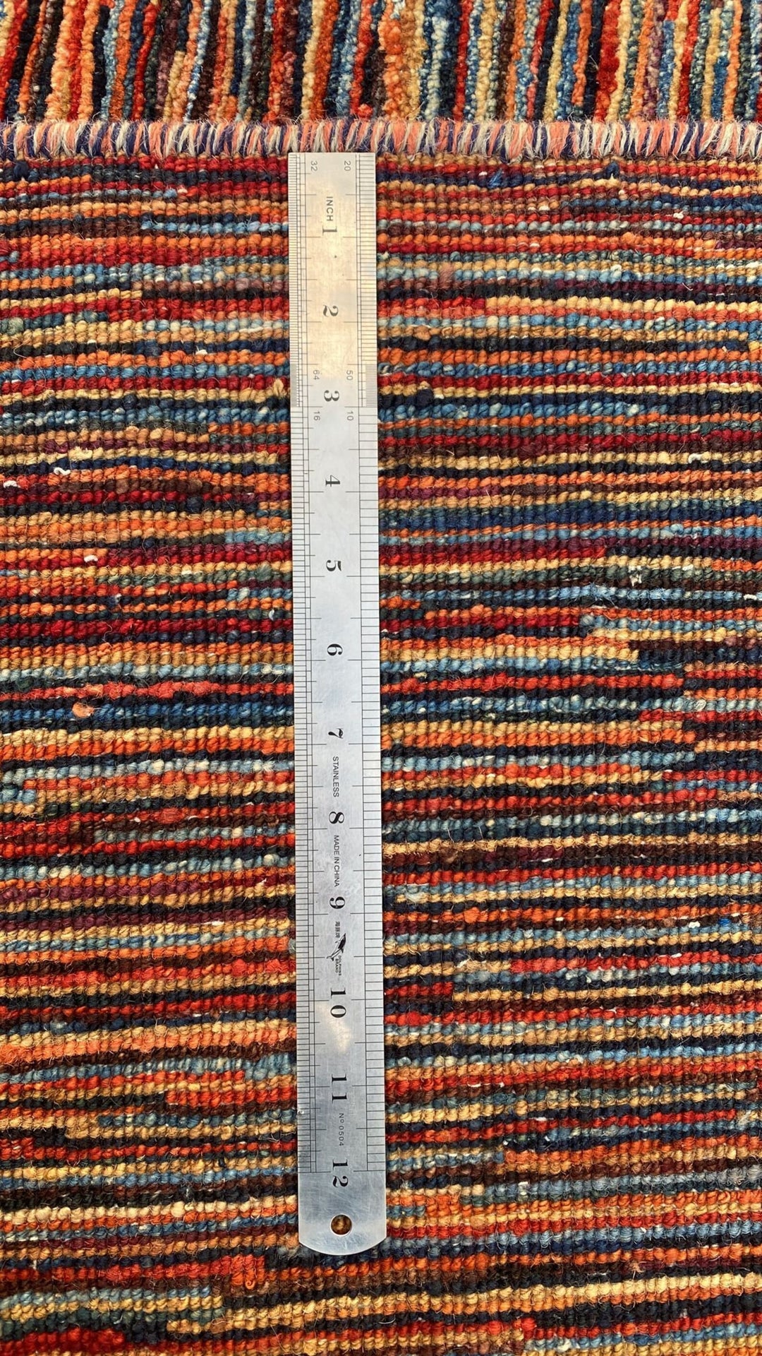 8X10 MULTICOLOR STRIPED HAND KNOTTED MODERN RUG-San Francisco Rugs--San Francisco Rugs