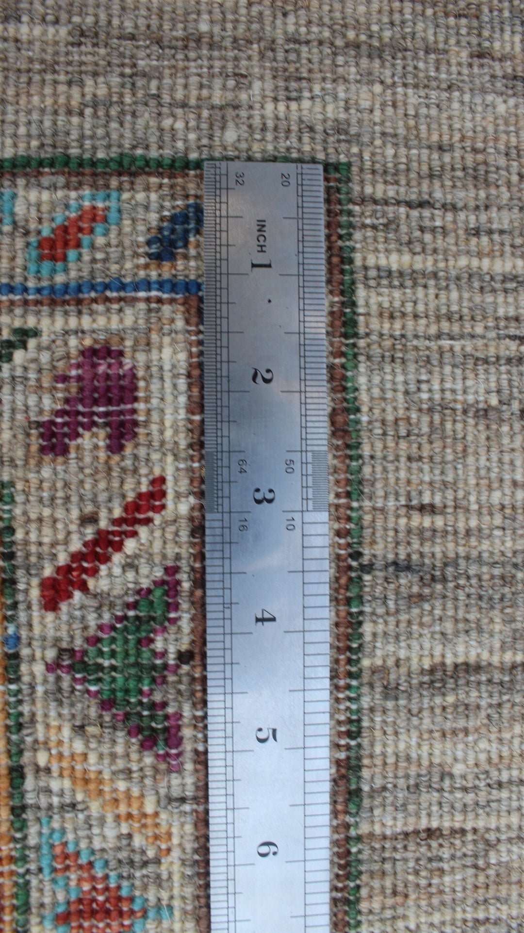 6X8 Natural Gray Floral Rug-San Francisco Rugs--San Francisco Rugs