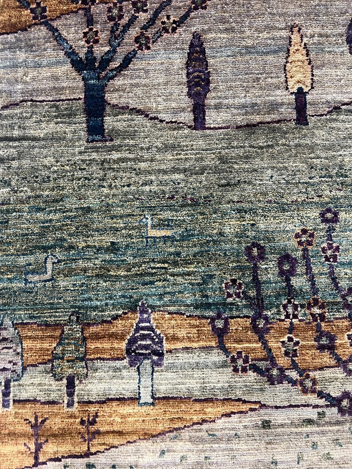 Fine Quality 2x3 Ft Hand Knotted Wool Rug - Afghan Luri Gabbeh Rug - Small Office Rug - Entryway Rug - 2x3 Kitchen Rug - Home Decor Rugs-San Francisco Rugs--San Francisco Rugs