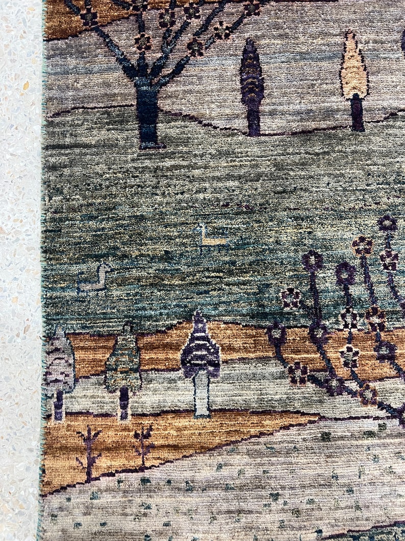 Fine Quality 2x3 Ft Hand Knotted Wool Rug - Afghan Luri Gabbeh Rug - Small Office Rug - Entryway Rug - 2x3 Kitchen Rug - Home Decor Rugs-San Francisco Rugs--San Francisco Rugs