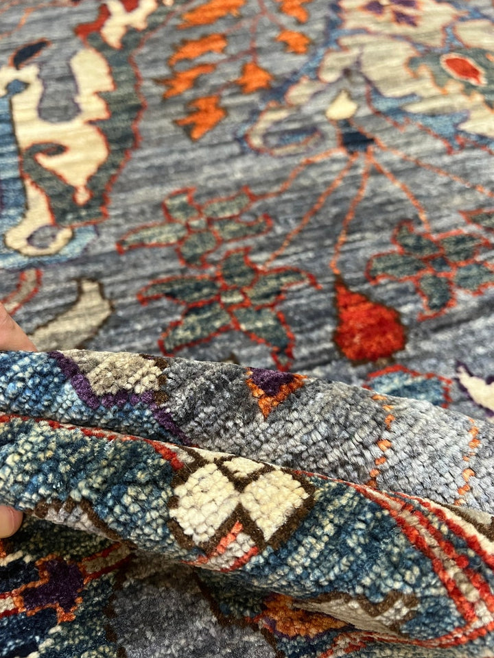 9X12 GRAY GREEN BIJAR TRADITIONAL HAND KNOTTED RUG-San Francisco Rugs--San Francisco Rugs