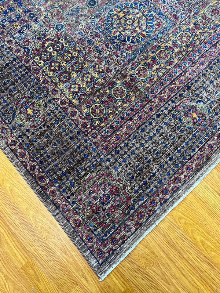 Tribal 8x10 Ft Hand Knotted Mamluk Rug - Purple Medallion Rug - 8x10 Dining Room Rug - Living Room Rug - Bedroom Rug - Home Decor Rugs-San Francisco Rugs--San Francisco Rugs