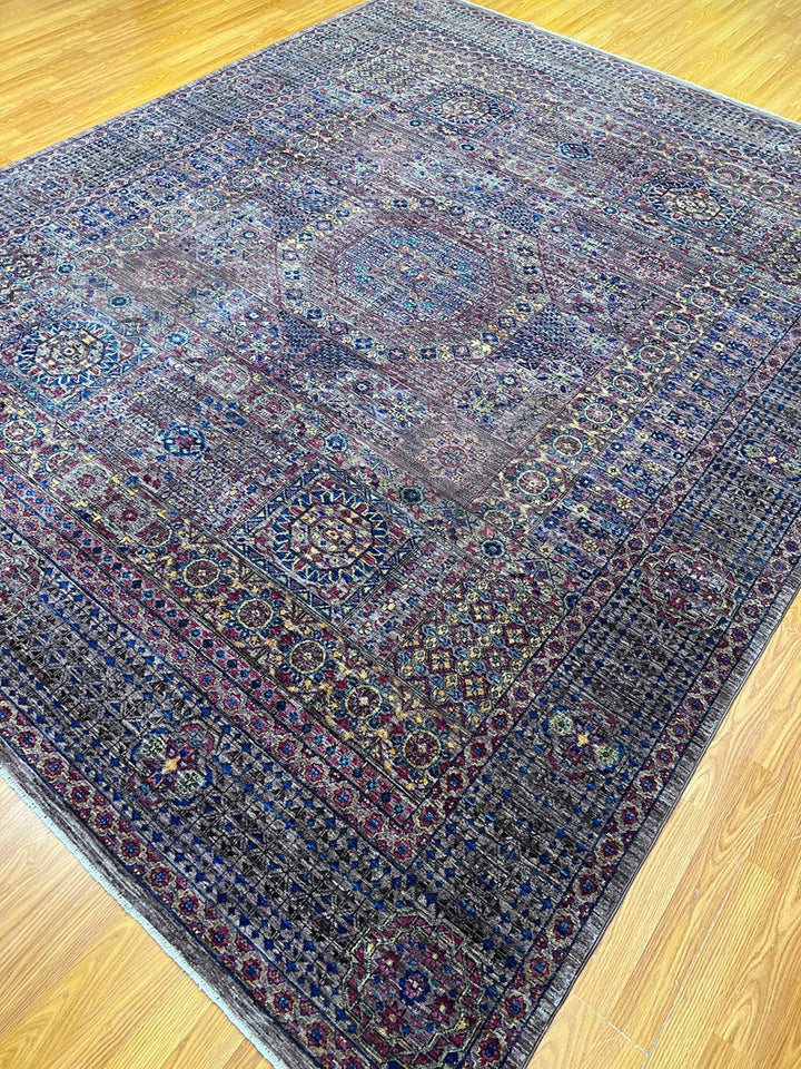 Tribal 8x10 Ft Hand Knotted Mamluk Rug - Purple Medallion Rug - 8x10 Dining Room Rug - Living Room Rug - Bedroom Rug - Home Decor Rugs-San Francisco Rugs--San Francisco Rugs