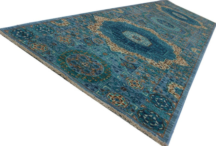 Geometric 3x10 Ft Hand Knotted Runner Rug - Mamluk Runner Rug - Tribal Hallway Runner Rug - Entryway Runner Rug - Home Decor Rugs-San Francisco Rugs--San Francisco Rugs