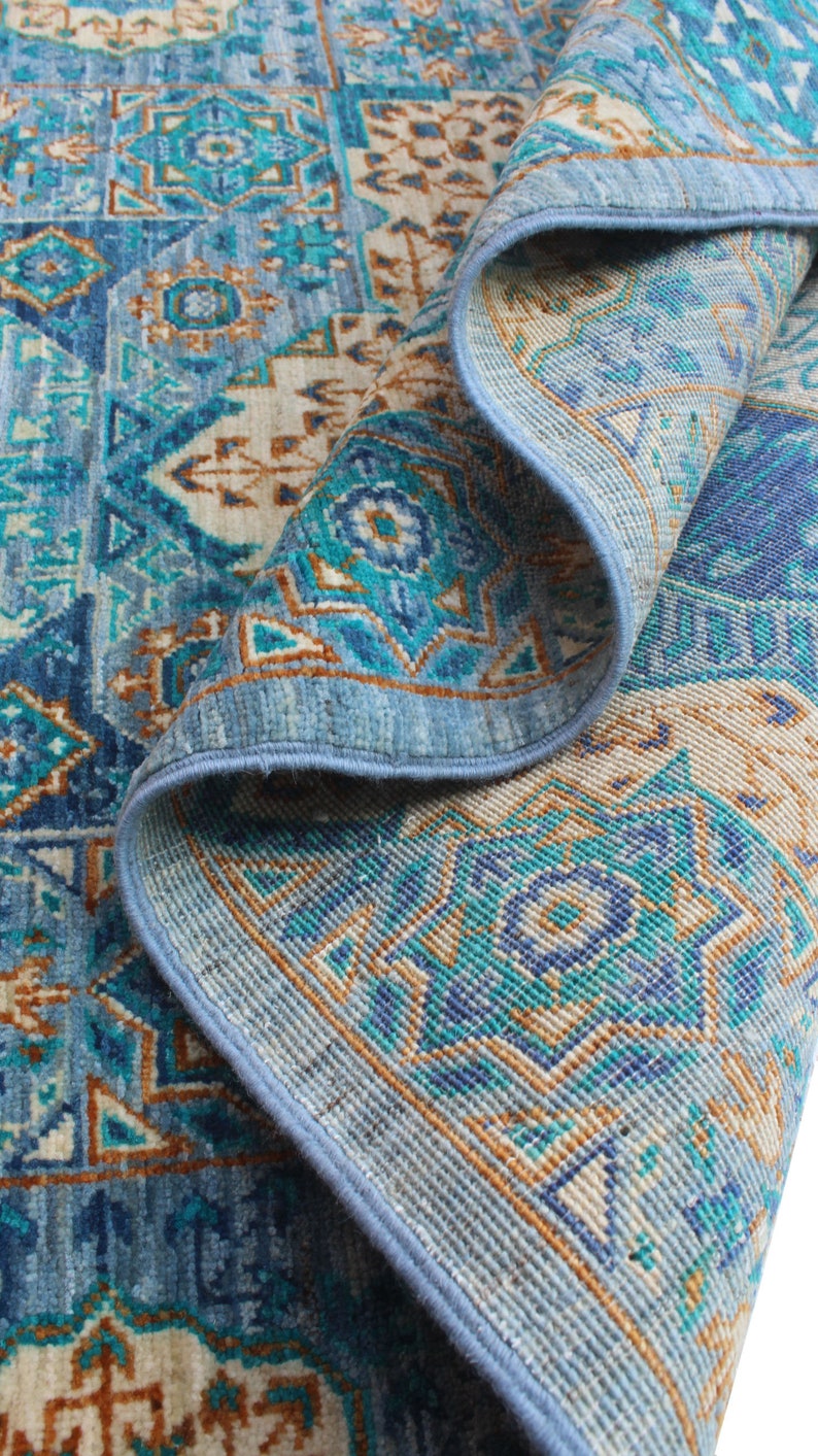 Geometric 3x10 Ft Hand Knotted Runner Rug - Mamluk Runner Rug - Tribal Hallway Runner Rug - Entryway Runner Rug - Home Decor Rugs-San Francisco Rugs--San Francisco Rugs