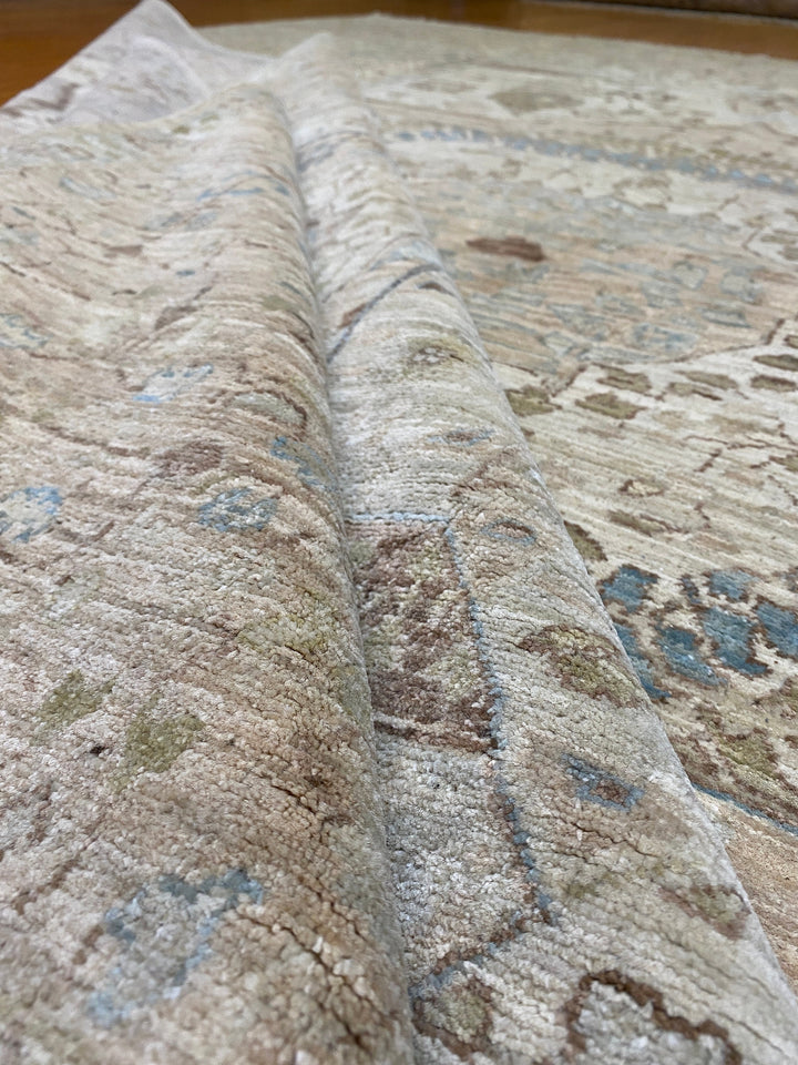8X10 BEIGE TURKISH MAMLUK HAND KNOTTED RUG-San Francisco Rugs--San Francisco Rugs