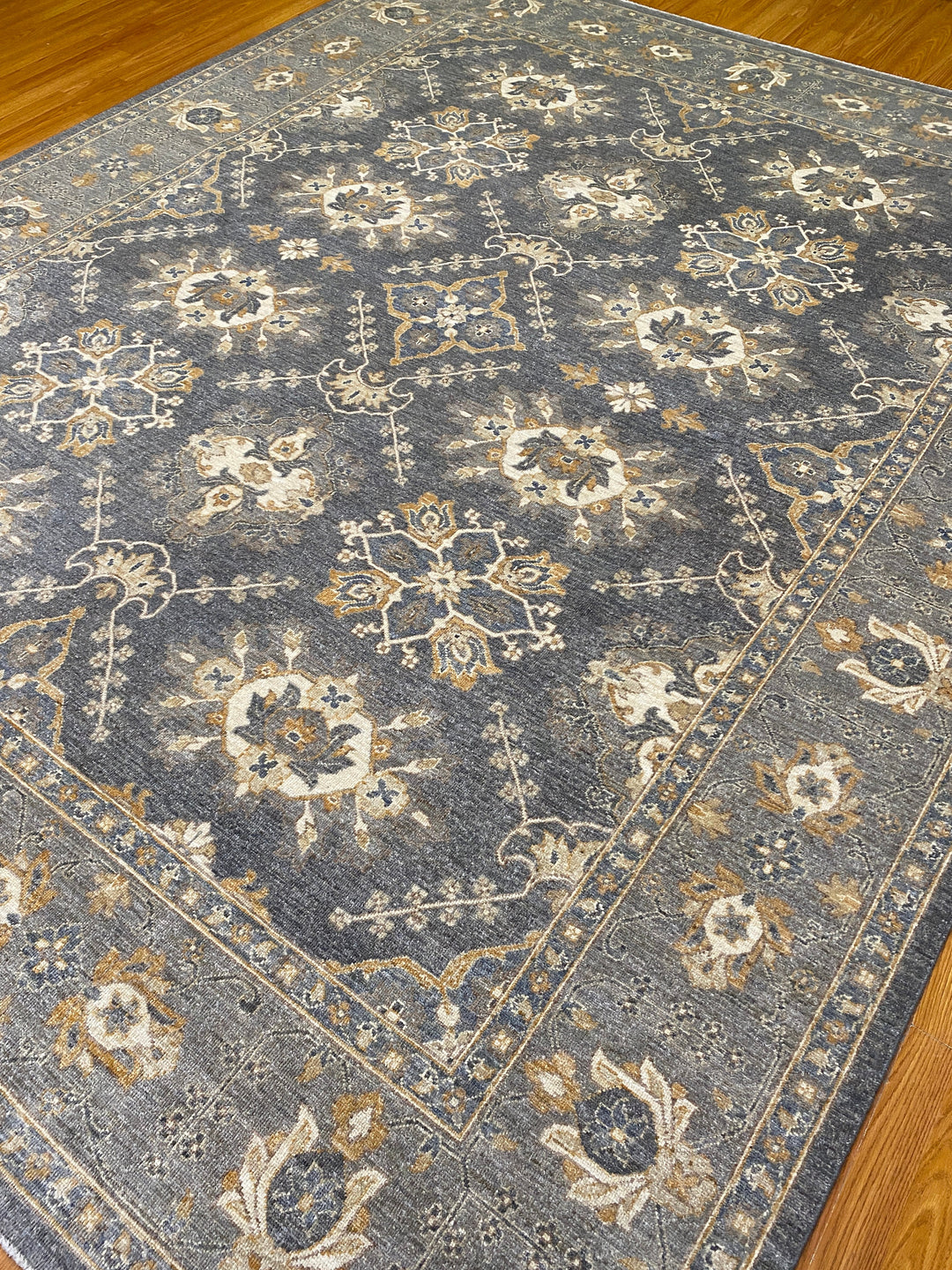 8X10 GRAY OUSHAK HAND KNOTTED AFGHAN RUG-San Francisco Rugs--San Francisco Rugs