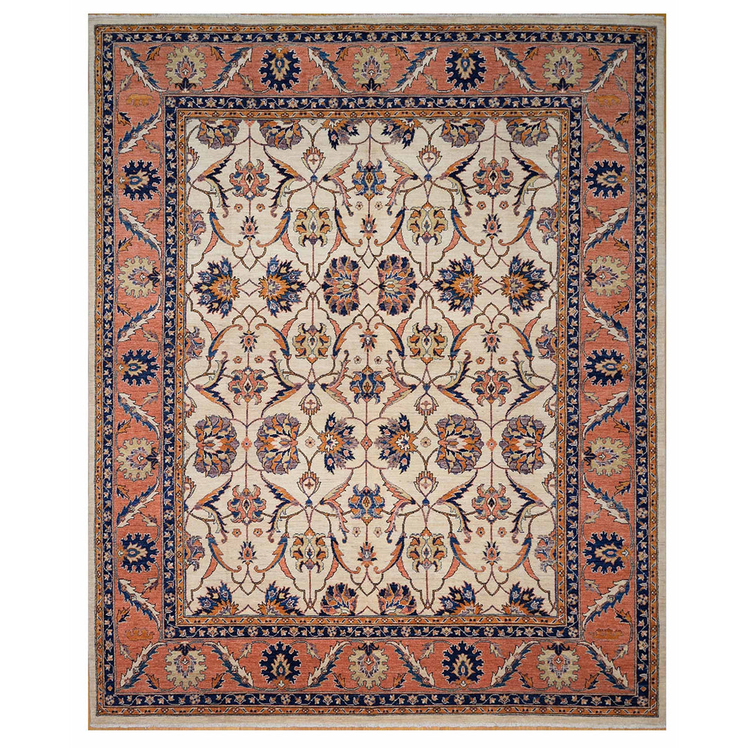 8X10 BEIGE BIJAR RUG HAND KNOTTED AFGHAN RUG-San Francisco Rugs--San Francisco Rugs