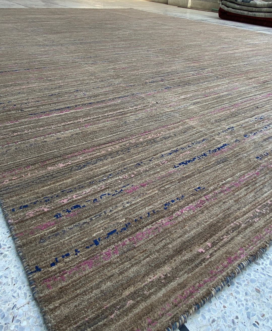 10x14 NATURAL BROWN MODERN HAND KNOTTED RUG-San Francisco Rugs--San Francisco Rugs