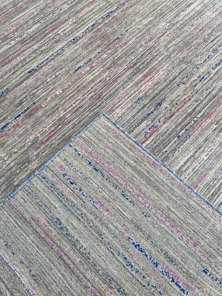 10x14 NATURAL BROWN MODERN HAND KNOTTED RUG-San Francisco Rugs--San Francisco Rugs