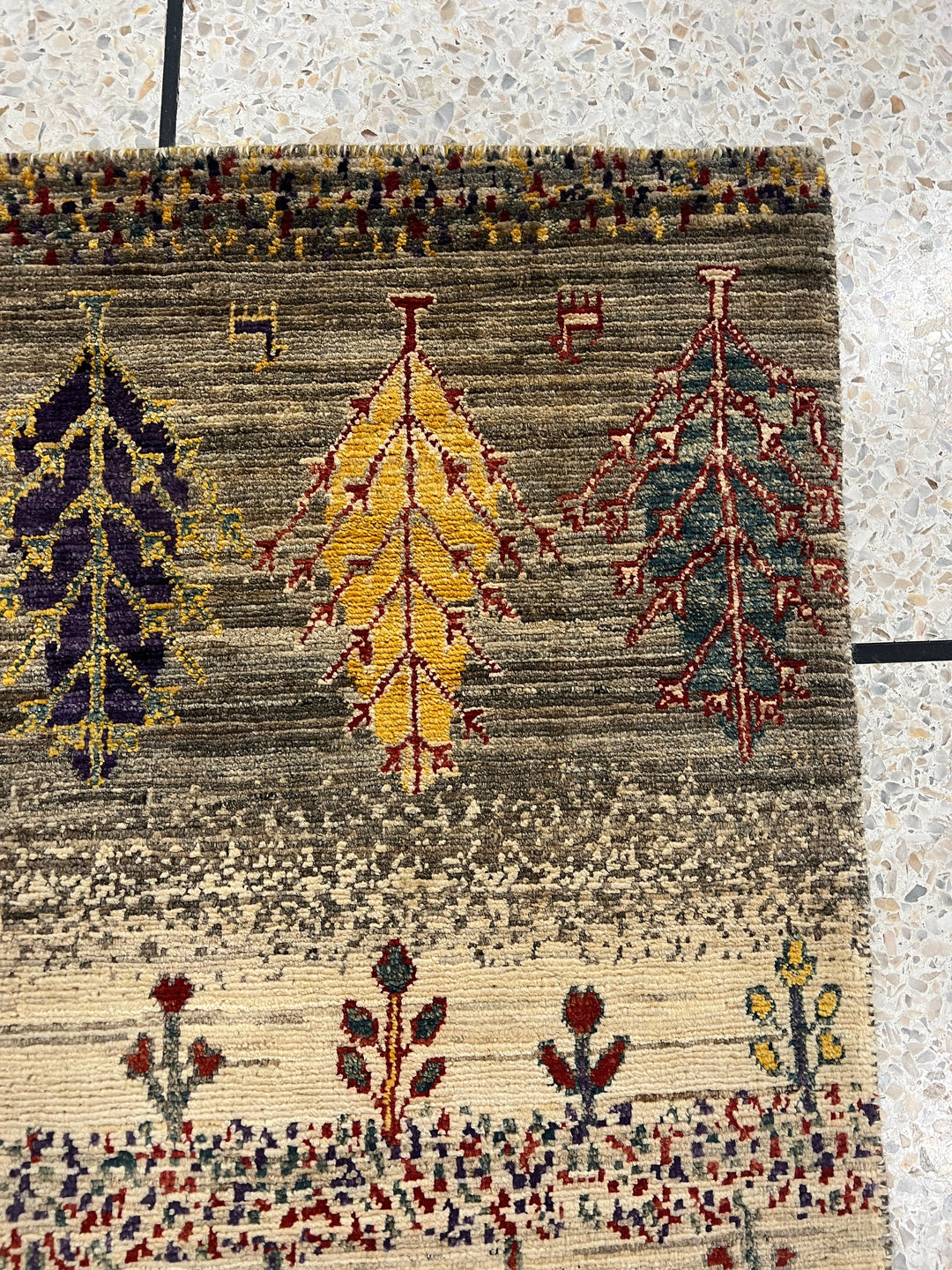Fine Quality 2x3 Ft Afghan Gabbeh Rug - Hand Knotted Wool Rug - Soft Wool Rug - Door Mat Rug - Small Kitchen Rug - Entryway Rug-San Francisco Rugs--San Francisco Rugs