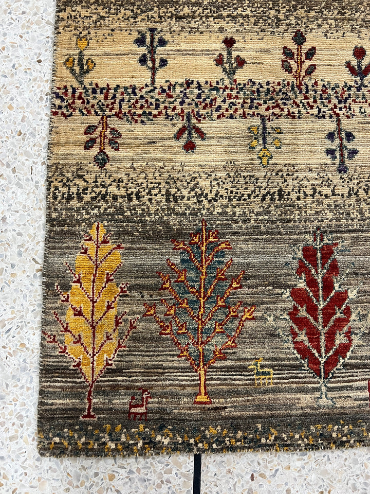 Fine Quality 2x3 Ft Afghan Gabbeh Rug - Hand Knotted Wool Rug - Soft Wool Rug - Door Mat Rug - Small Kitchen Rug - Entryway Rug-San Francisco Rugs--San Francisco Rugs