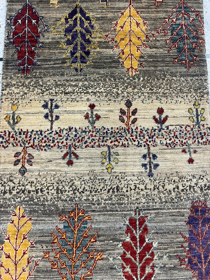Fine Quality 2x3 Ft Afghan Gabbeh Rug - Hand Knotted Wool Rug - Soft Wool Rug - Door Mat Rug - Small Kitchen Rug - Entryway Rug-San Francisco Rugs--San Francisco Rugs