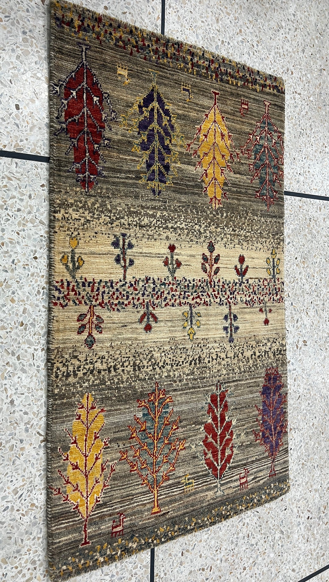 Fine Quality 2x3 Ft Afghan Gabbeh Rug - Hand Knotted Wool Rug - Soft Wool Rug - Door Mat Rug - Small Kitchen Rug - Entryway Rug-San Francisco Rugs--San Francisco Rugs