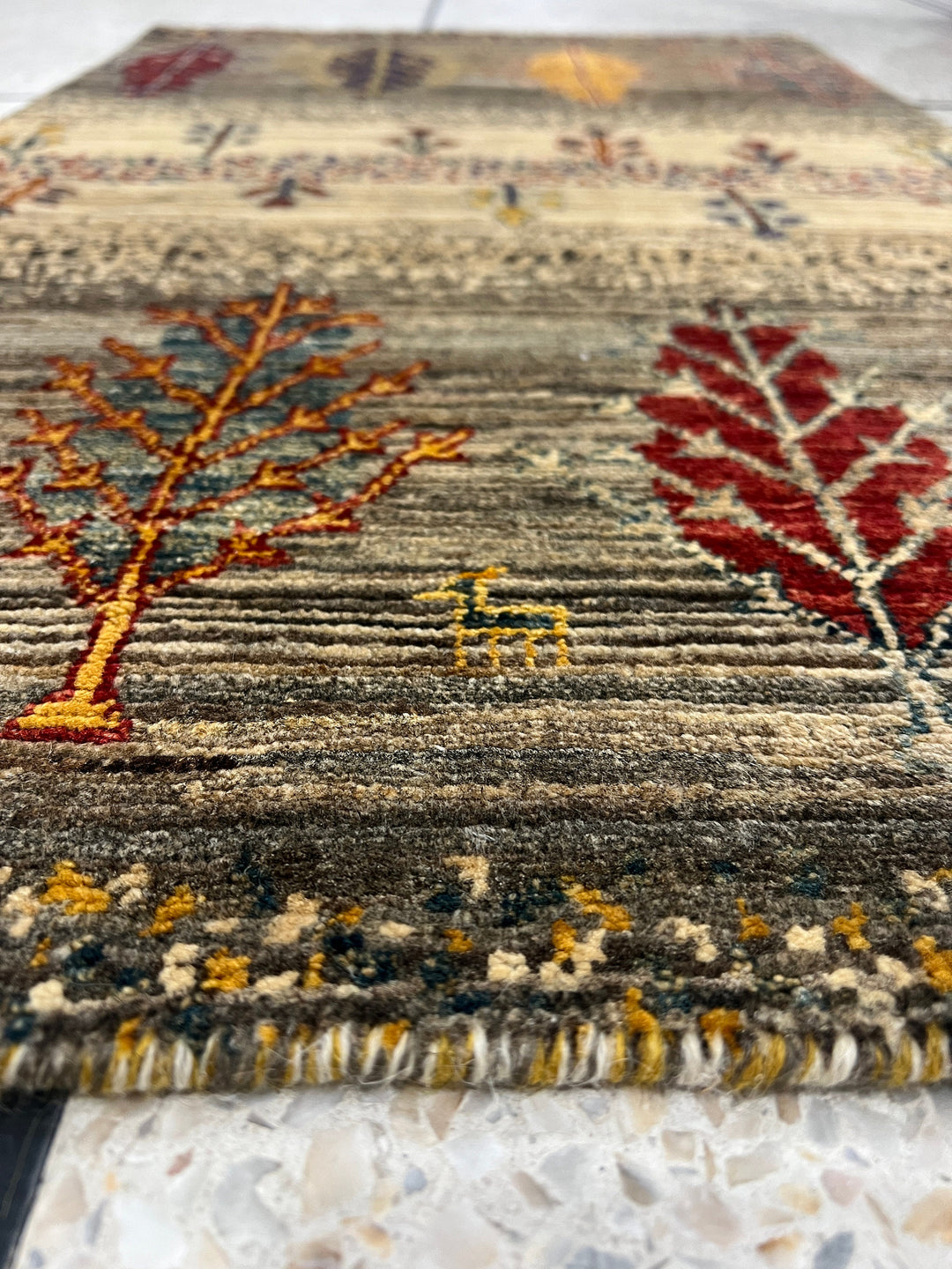 Fine Quality 2x3 Ft Afghan Gabbeh Rug - Hand Knotted Wool Rug - Soft Wool Rug - Door Mat Rug - Small Kitchen Rug - Entryway Rug-San Francisco Rugs--San Francisco Rugs