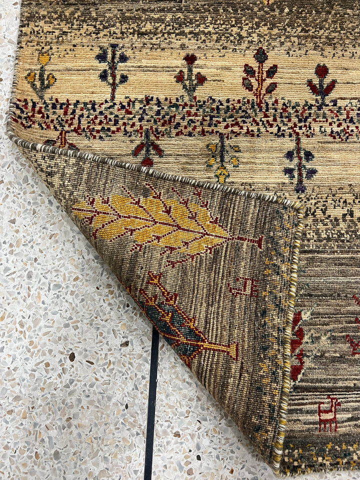 Fine Quality 2x3 Ft Afghan Gabbeh Rug - Hand Knotted Wool Rug - Soft Wool Rug - Door Mat Rug - Small Kitchen Rug - Entryway Rug-San Francisco Rugs--San Francisco Rugs