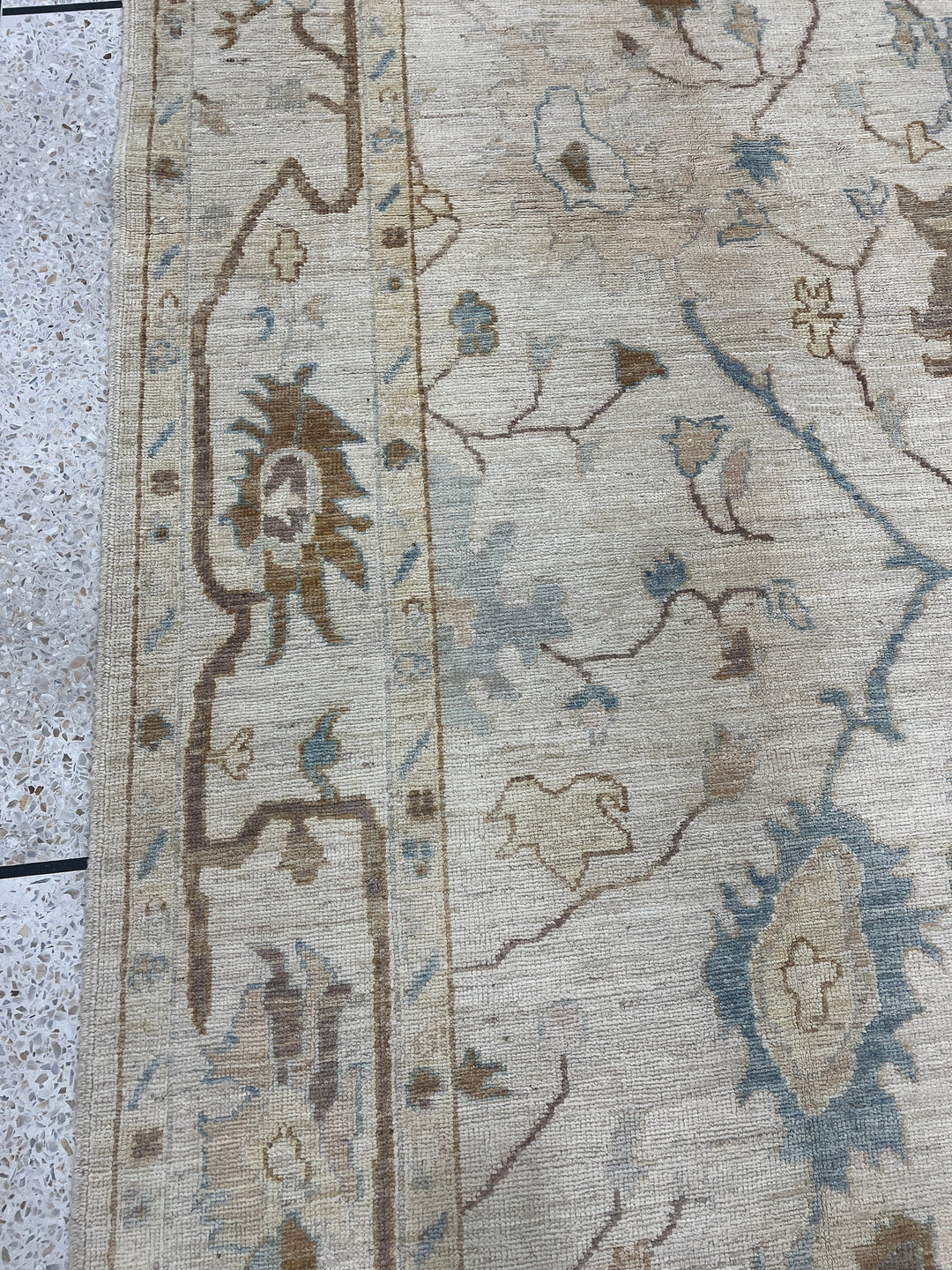 Brown 6x9 Ft Hand Knotted Turkish Oushak Rug - Exquisite Afghan Rug - Soft Wool Rug - Living Room Rug - Bedroom Rug - Kids Room, Office Rug-San Francisco Rugs--San Francisco Rugs