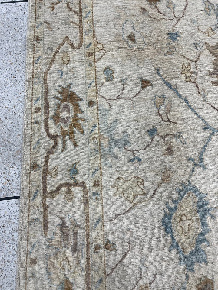 Brown 6x9 Ft Hand Knotted Turkish Oushak Rug - Exquisite Afghan Rug - Soft Wool Rug - Living Room Rug - Bedroom Rug - Kids Room, Office Rug-San Francisco Rugs--San Francisco Rugs