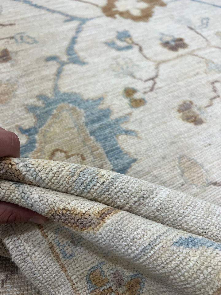 Brown 6x9 Ft Hand Knotted Turkish Oushak Rug - Exquisite Afghan Rug - Soft Wool Rug - Living Room Rug - Bedroom Rug - Kids Room, Office Rug-San Francisco Rugs--San Francisco Rugs