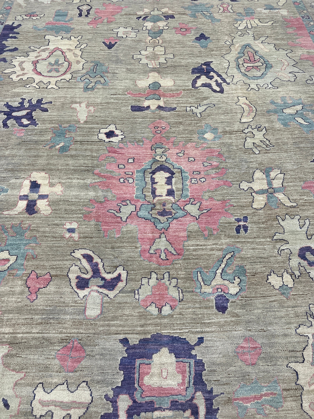 12x15 FT SOFT GRAY TURKISH HAND KNOTTED RUG-San Francisco Rugs--San Francisco Rugs
