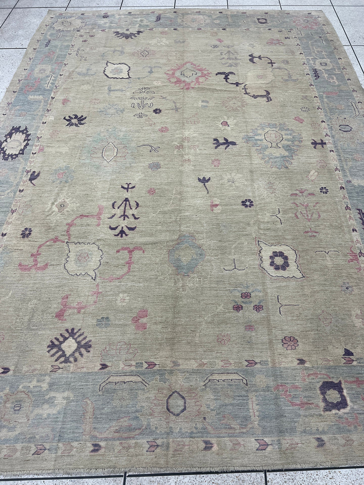 Muted 11x15 Ft Hand Knotted Turkish Rug - Large, Afghan Wool Rugs - 10'7x14'11 Ft Area Rug - Large Rug For Bedroom, Living Room, Office-San Francisco Rugs--San Francisco Rugs