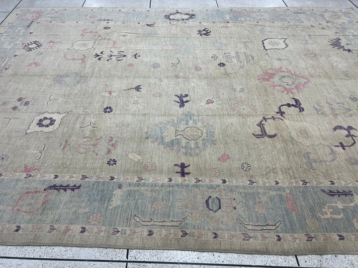 Muted 11x15 Ft Hand Knotted Turkish Rug - Large, Afghan Wool Rugs - 10'7x14'11 Ft Area Rug - Large Rug For Bedroom, Living Room, Office-San Francisco Rugs--San Francisco Rugs